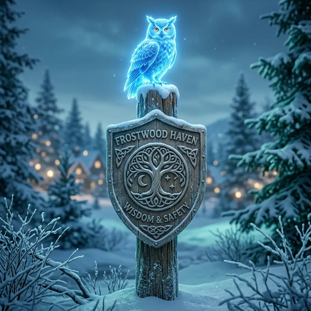 Wooden board with responsible play rules